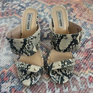Steve Madden snakeskin heels